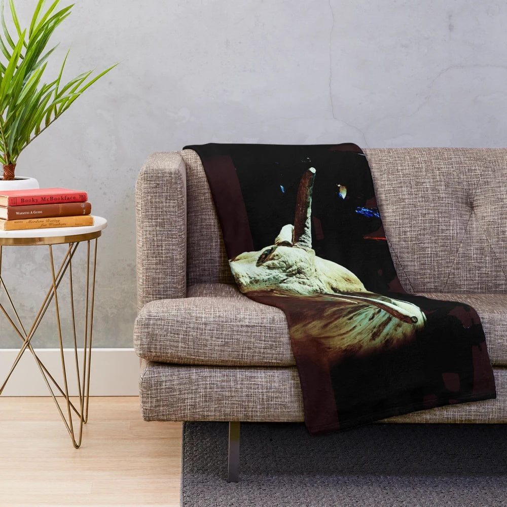 Plush blanket with bull rider, rodeo quotes, and western designs