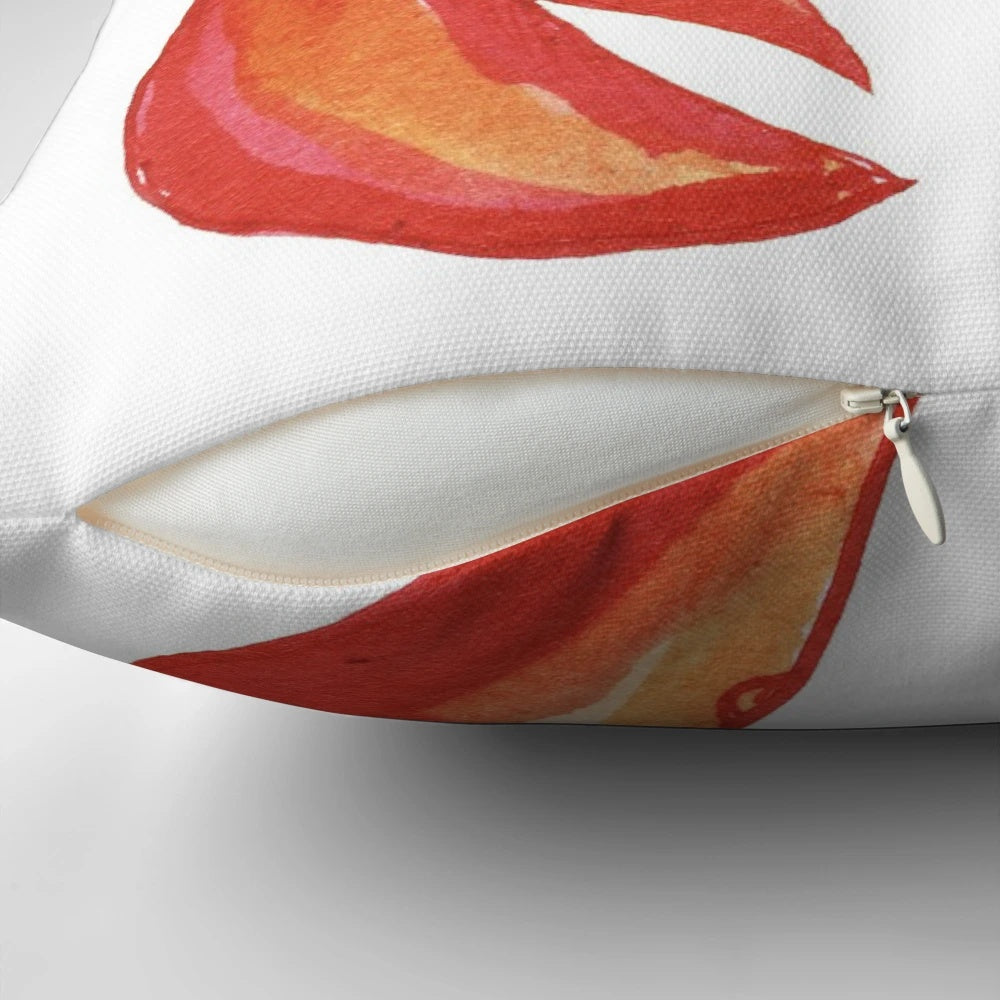 Vibrant orange lobster-shaped pillow with a textured rocky design, perfect for ocean-themed home accents.