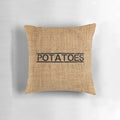 Rustic, fun potato-shaped pillow for unique and trendy home decor