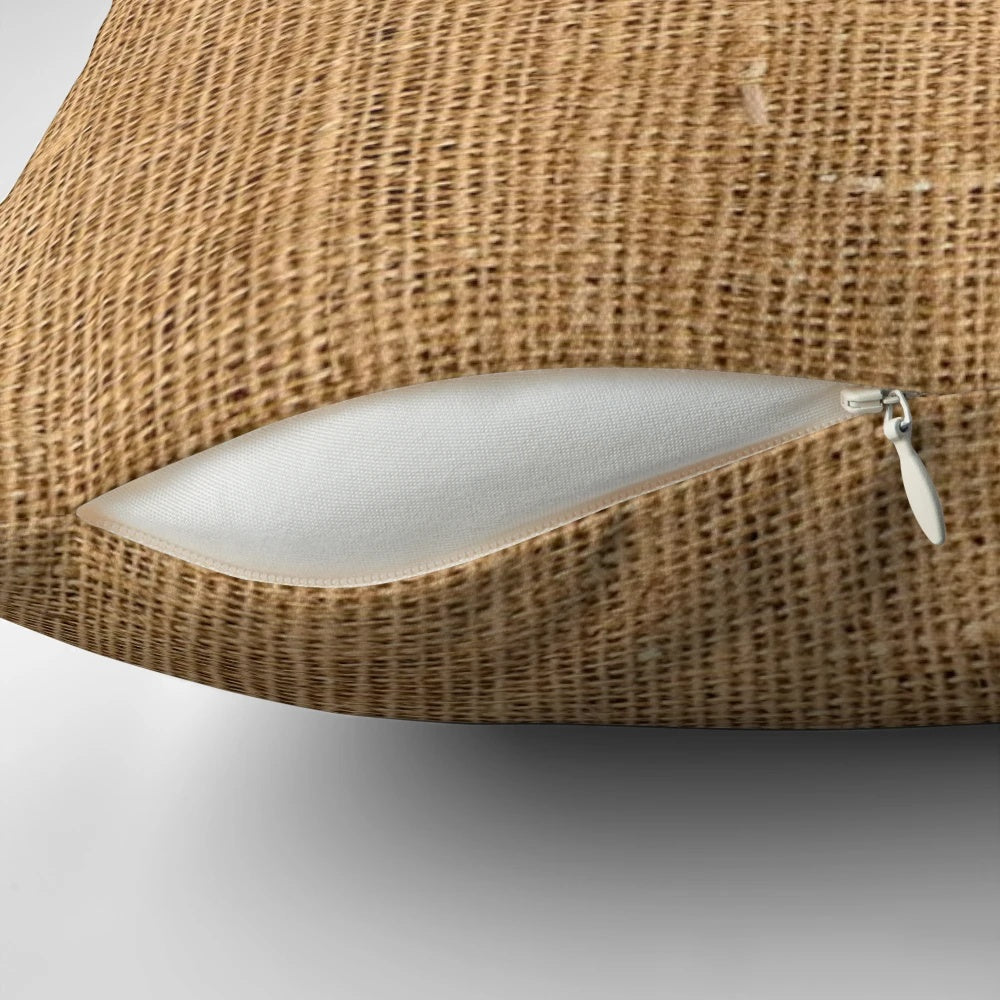 Rustic, fun potato-shaped pillow for unique and trendy home decor