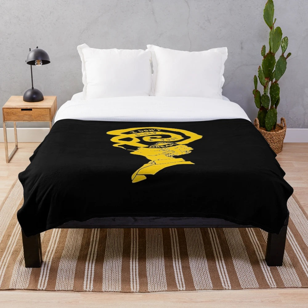 Rustin Cohle quote plush blanket featuring the quote "I don't sleep, I only dream" from the TV series True Detective.