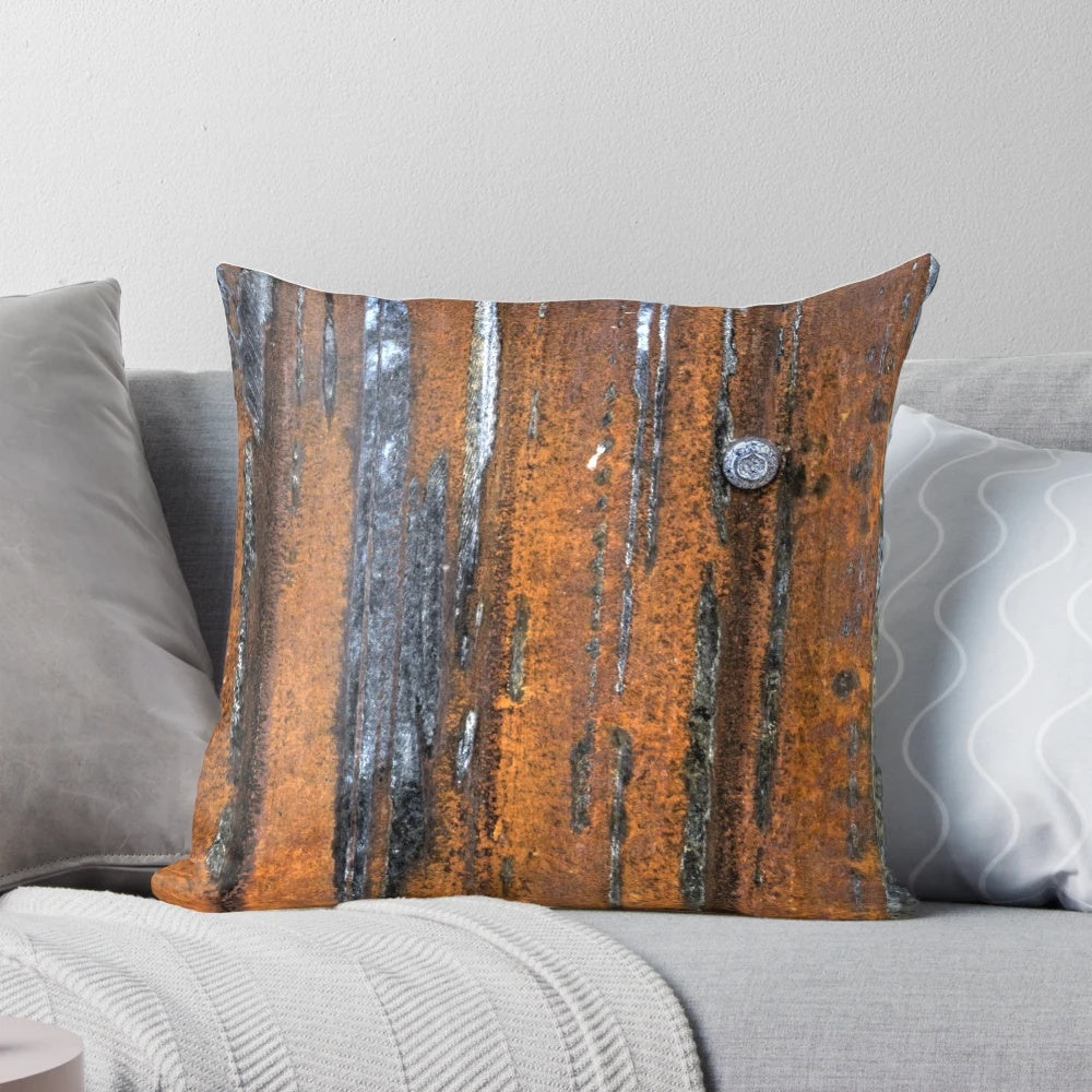 Rusty Pillow - A unique ceramic travel cup with a rusty, distressed finish perfect for coffee, tea, and cocoa.