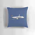 Ryanair travel pillow featuring the airline's iconic livery and logo