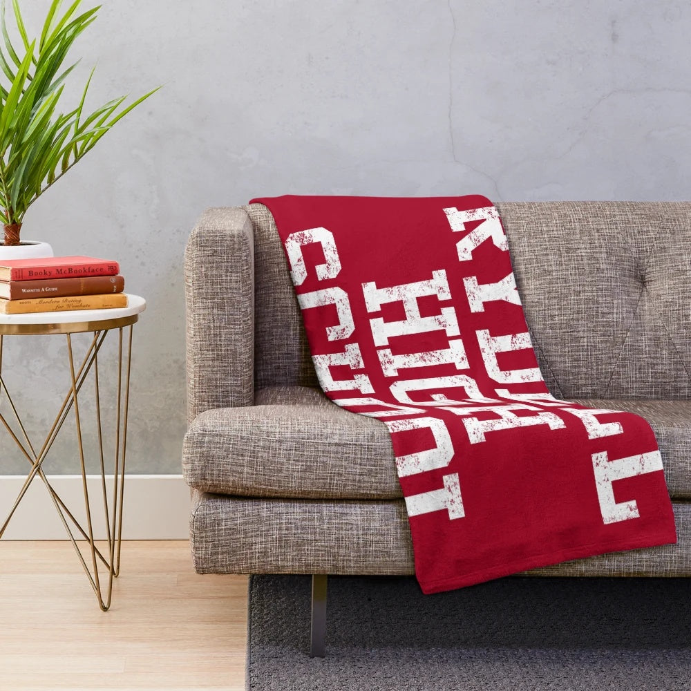 Rydell High Inspired Plush Blanket featuring characters from the classic 1978 film Grease