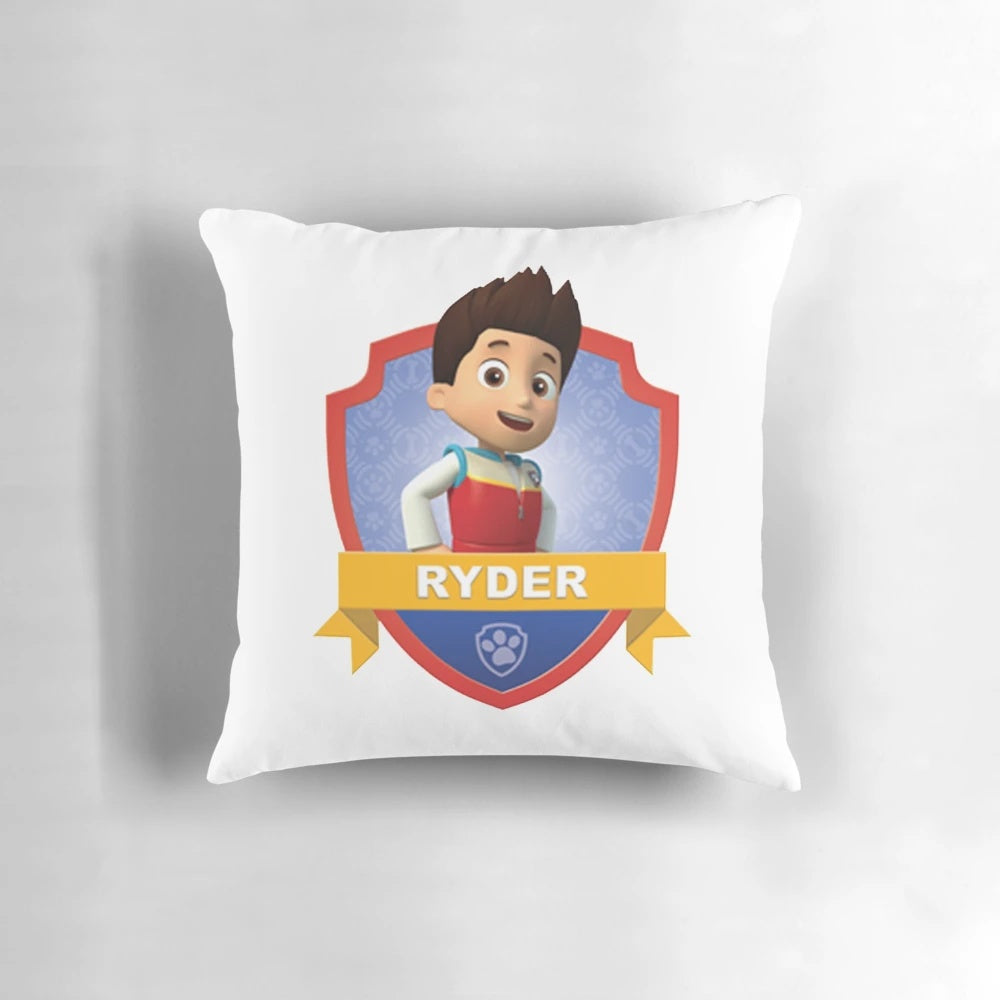 Ryder Pillow - Soft and Plush Paw Patrol Themed Decorative Pillow for Children