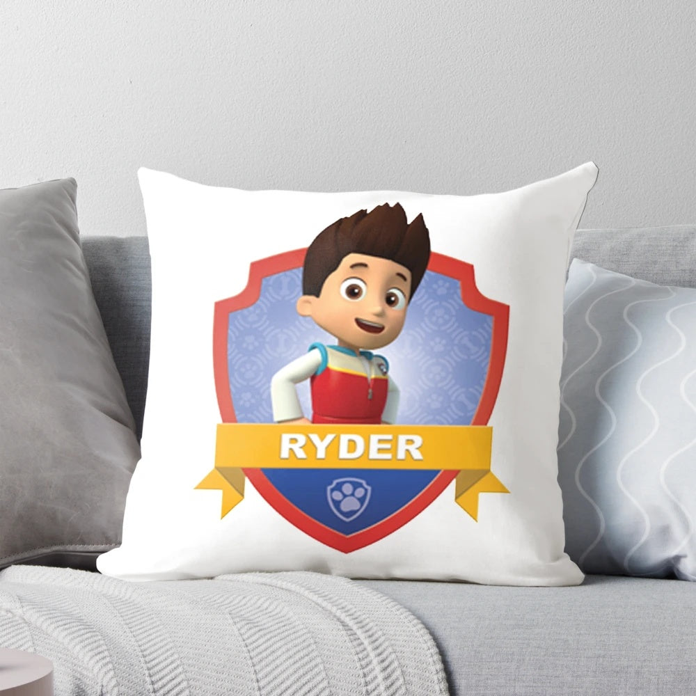 Ryder Pillow - Soft and Plush Paw Patrol Themed Decorative Pillow for Children