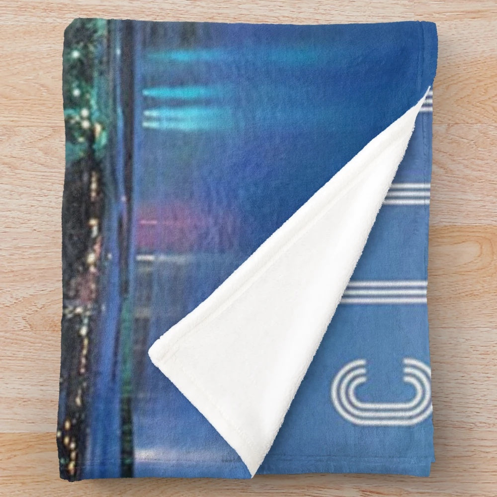 S. KIYOTAKA & OMEGA TRIBE - AQUA CITY (1983) inspired plush blanket