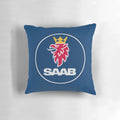 Saab-inspired pillow with jet power and speed design