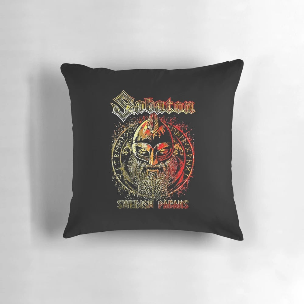 Sabaton Coat of Arms Printed Pillow - Vibrant Military-Themed Decor