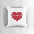 Sabrina Carpenter "Emails I Can't Send" decorative pillow featuring the singer's album artwork