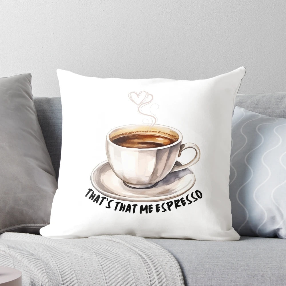 Sabrina Carpenter Espresso Pop Music Pillow with Inspiring Quote