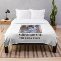 Sabrina Carpenter-inspired plush blanket featuring Eras Tour and album artwork