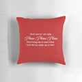 Soft and cozy pillow featuring the lyrics from Sabrina Carpenter's hit song "Emails I Can't Send