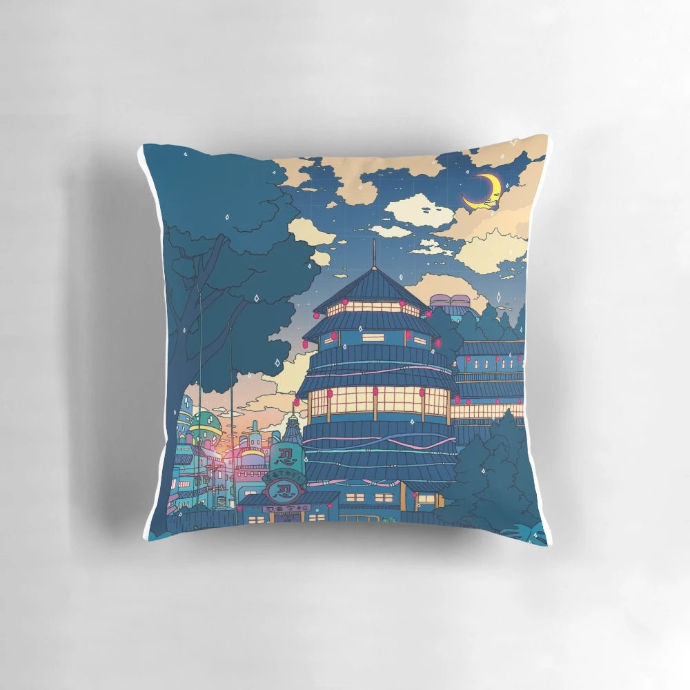 Sadness & Sorrow Anime Aesthetic Vaporwave Pillow