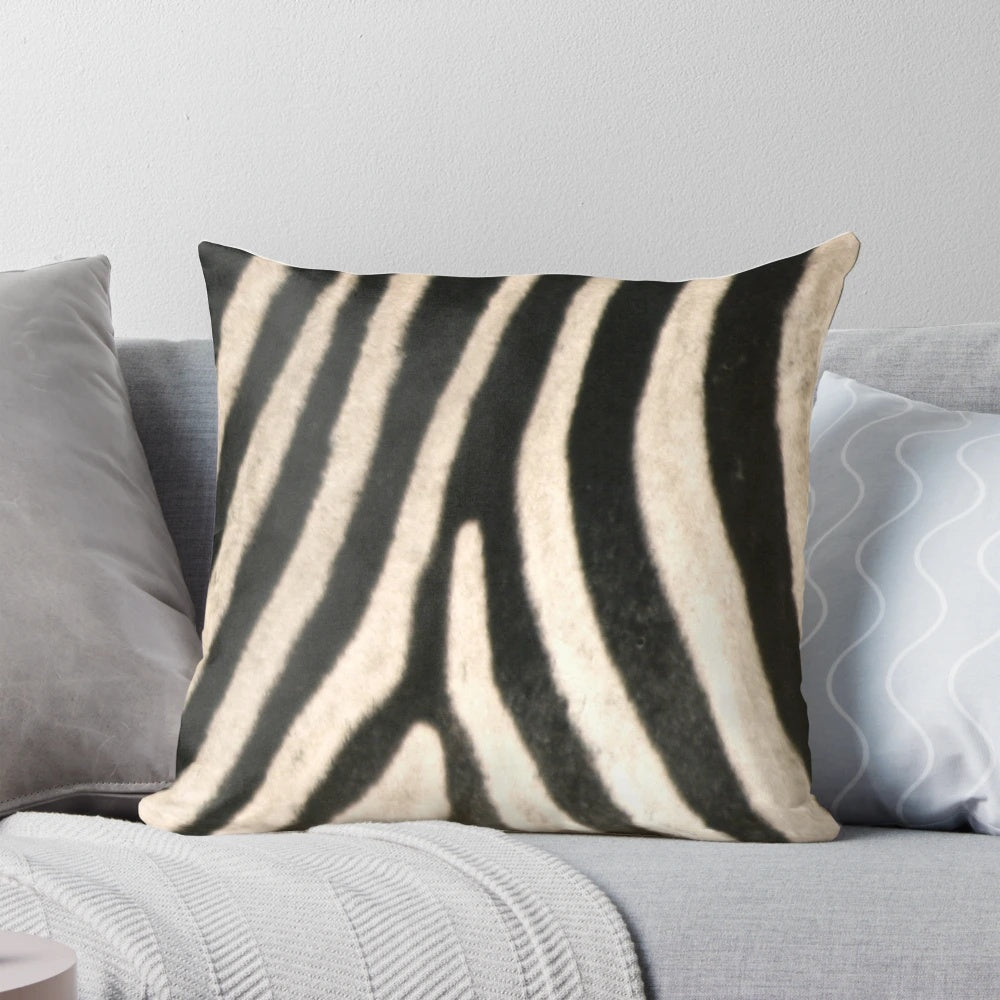 Decorative Zebra Print Pillow for Safari-Themed Home Decor