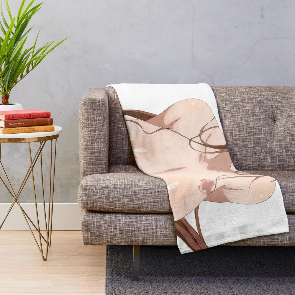 Sagiri Yuuko inspired anime plush blanket featuring the sexy waifu character