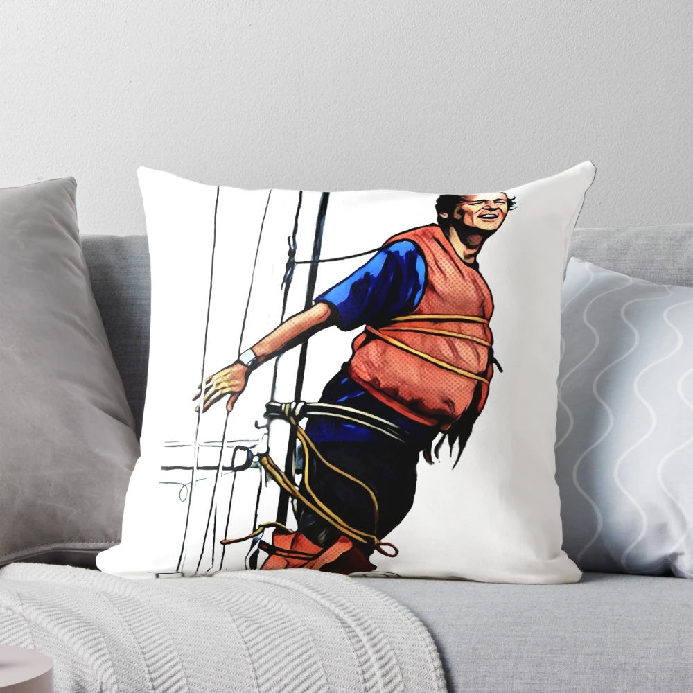"I'm Sailing" Pillow featuring a scene from the 1991 comedy film "What About Bob?" starring Bill Murray