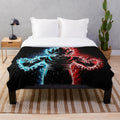 Saiyan Goku Inspired Plush Blanket