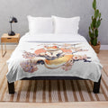 Sakura Cat Inspired Japanese-Style Plush Blanket
