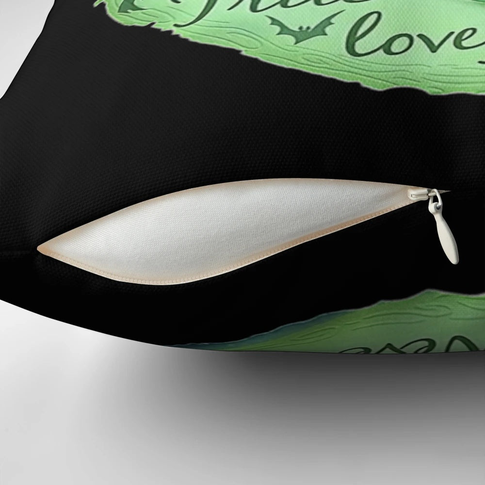 Sally and Jack from The Nightmare Before Christmas on a decorative pillow