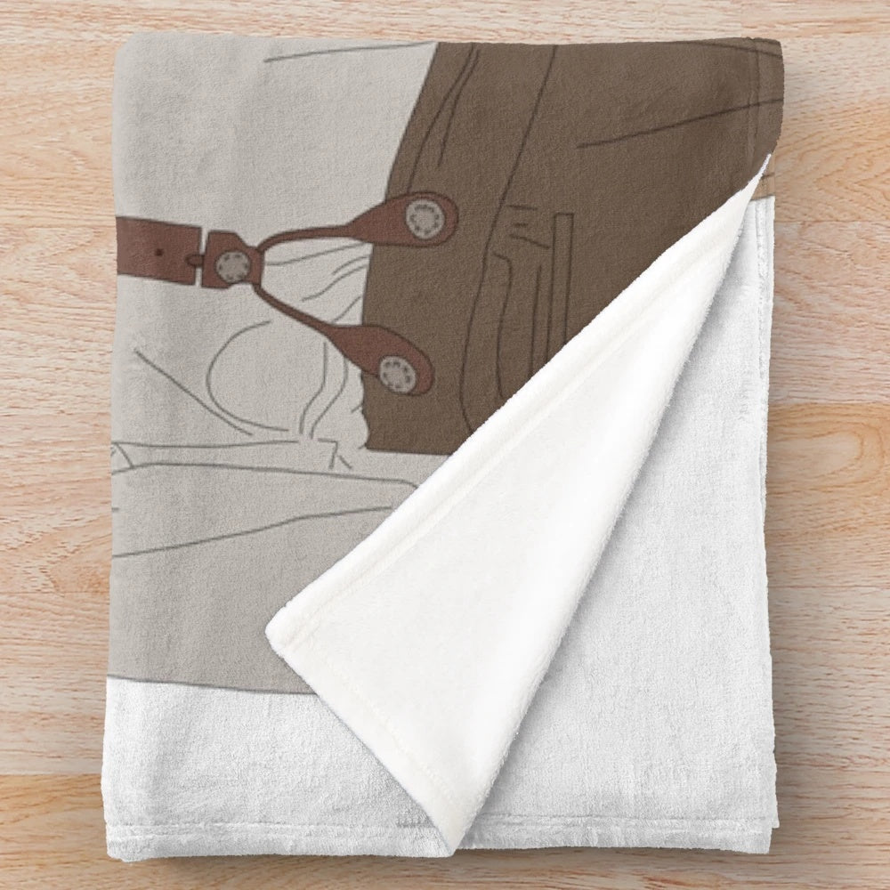 Salvatore Brothers plush blanket featuring Damon and Stefan Salvatore