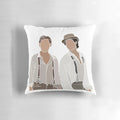 Pillow case featuring a drawing of the Salvatore brothers from the Vampire Diaries TV show