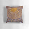 Decorative pillow featuring the intricately designed ceiling of the Amur Timur Mausoleum in Samarkand, Uzbekistan.