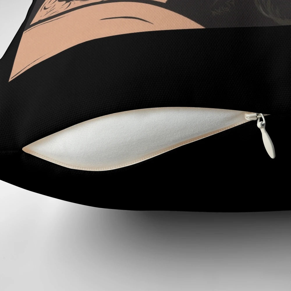Samurai Cop Fight Scene Pillow - Iconic Moment from 90s Cult Classic
