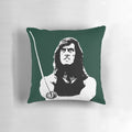 Graphic Pillow Featuring Iconic Imagery from the 1991 Cult Classic Film Samurai Cop