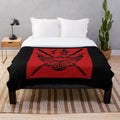 Samurai inspired plush blanket