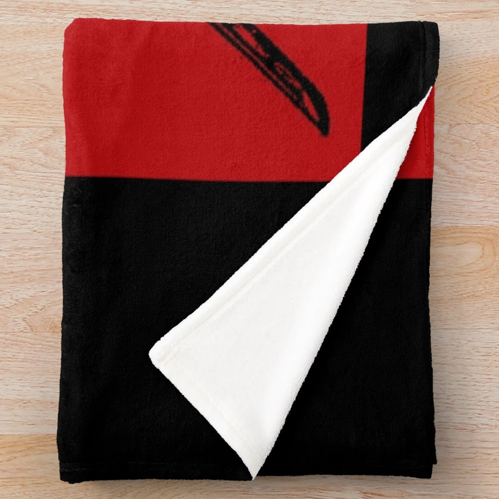 Samurai inspired plush blanket