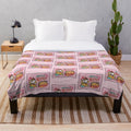 Soft and plush blanket with Samyang carbonara-inspired design