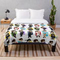 Sander sides plush blanket with vibrant colors and soft texture