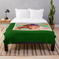 Sandlot-inspired plush blanket featuring Benny "The Jet" from the classic baseball movie