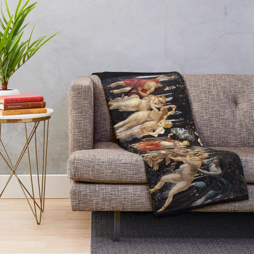 Sandro Botticelli Primivera Spring Plush Blanket
