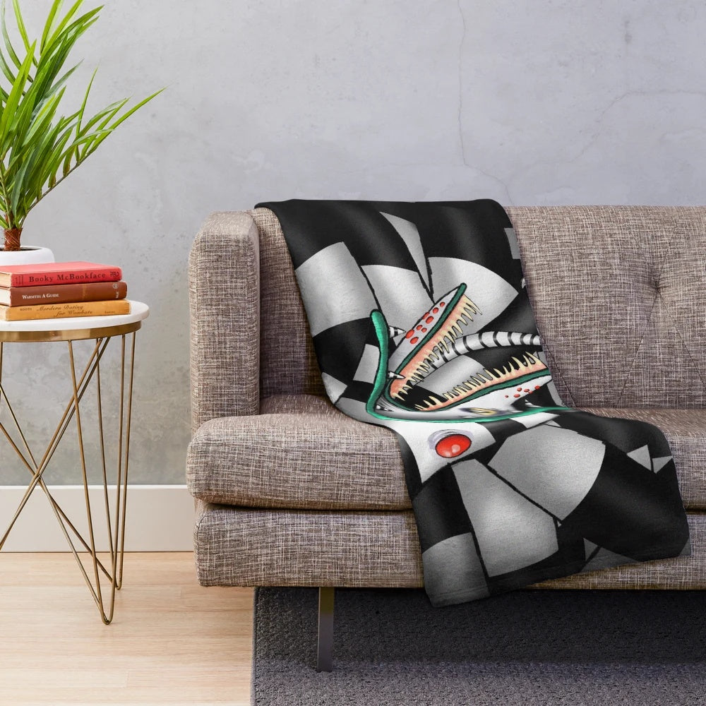 Sandworm plush blanket inspired by the Beetlejuice movie