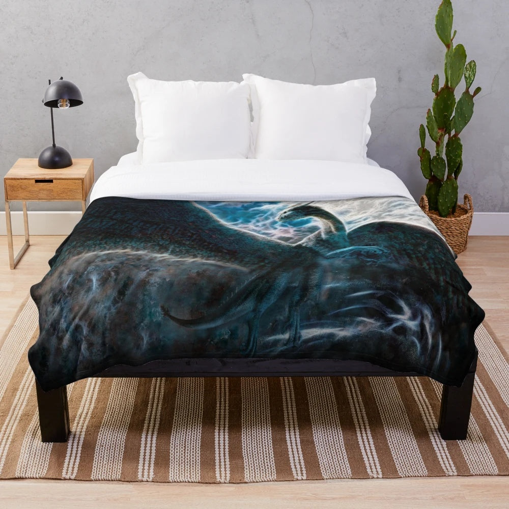 Saphira the dragon inspired plush blanket from the Eragon movie
