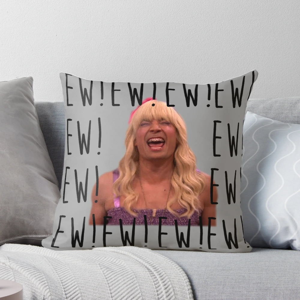 Sara Says Ew!' Jimmy Fallon Inspired Viral Pillow with Funny Quote