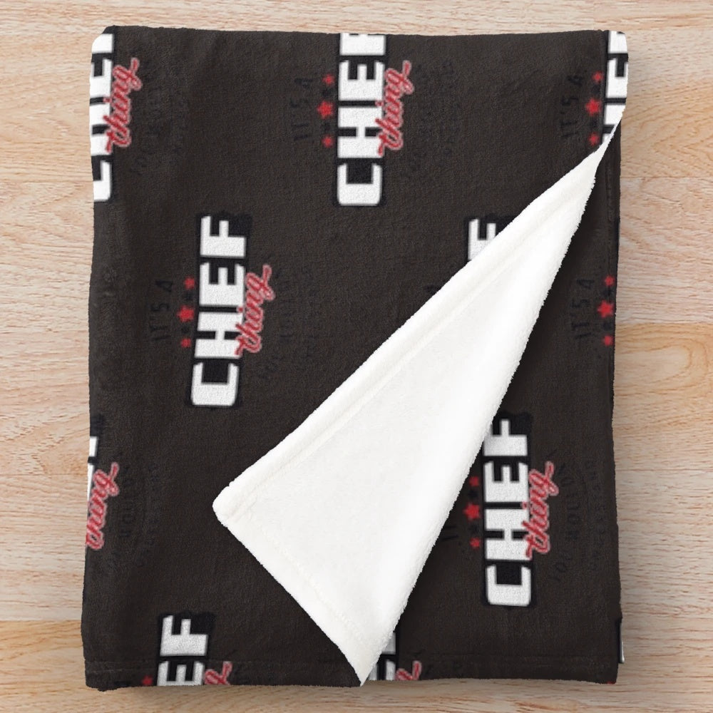 Sarcastic Chef Plush Blanket featuring a humorous quote