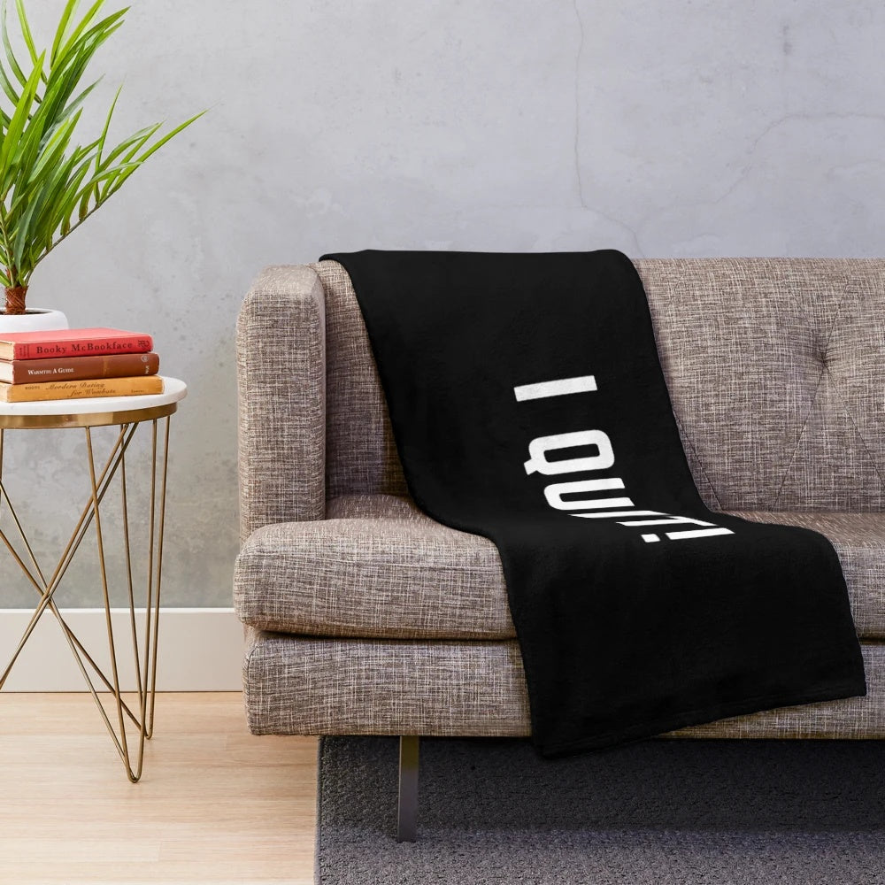 Sarcastic "Get Your Act Together" plush blanket with funny quote