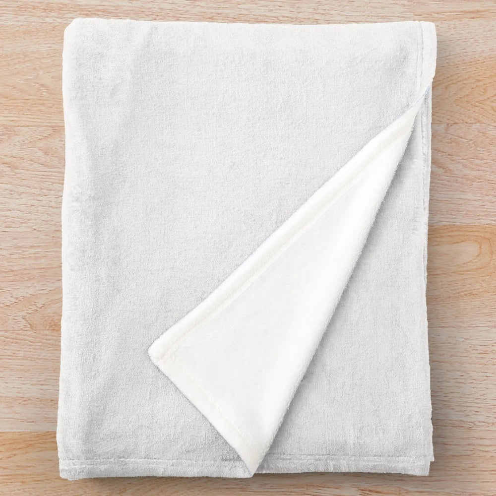 Plush blanket with a sarcastic "same shit, different day" attitude design