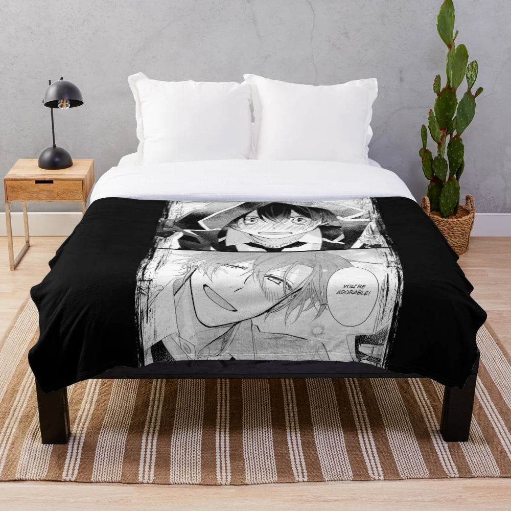 Sasaki and Miyano Inspired Plush Blanket