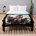 Sasha Braus inspired plush blanket with soft, cozy design for anime fans