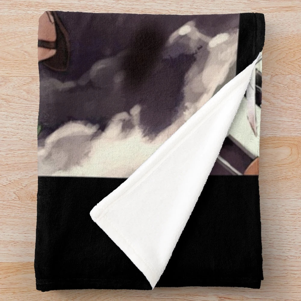 Sasha Braus inspired plush blanket with soft, cozy design for anime fans