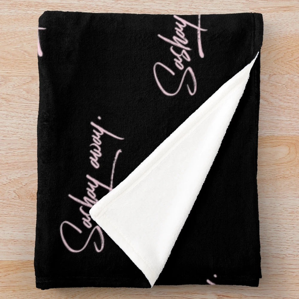 Sashay Away Plush Blanket featuring a drag queen design