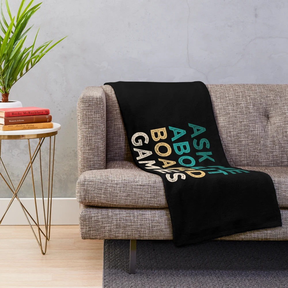 Sassy grunge plush blanket for board games enthusiasts