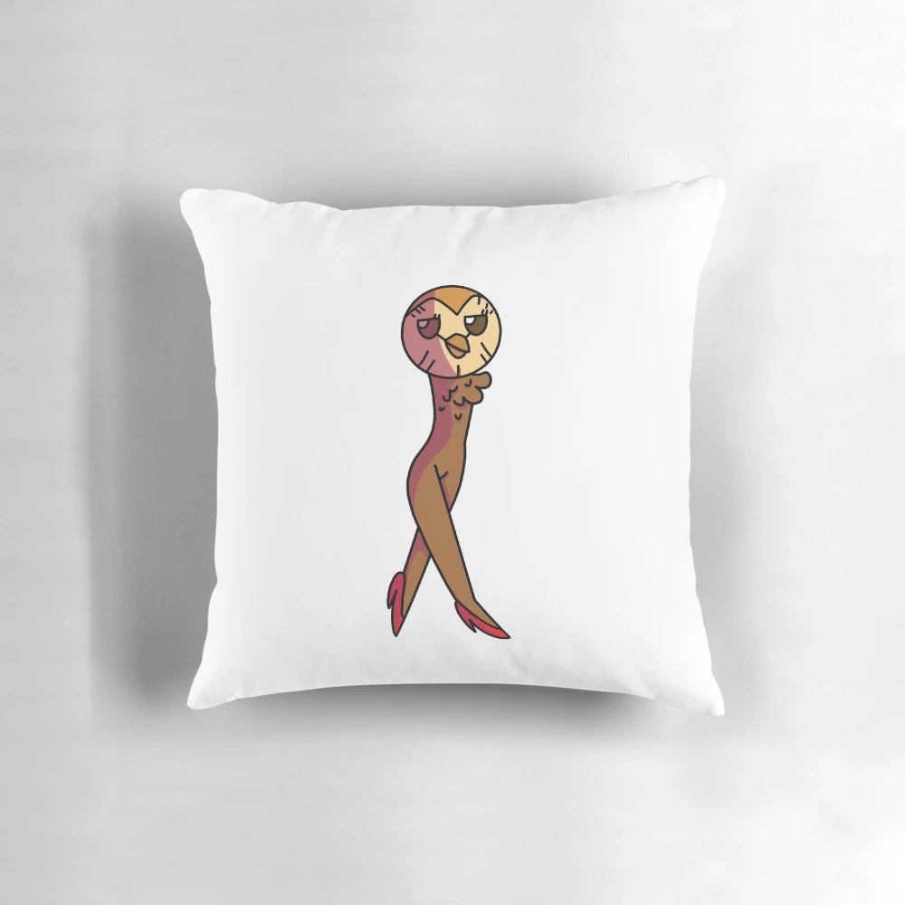 Sassy Hooty Pillow - Soft, plush pillow featuring the beloved character Hooty from the popular TV series The Owl House