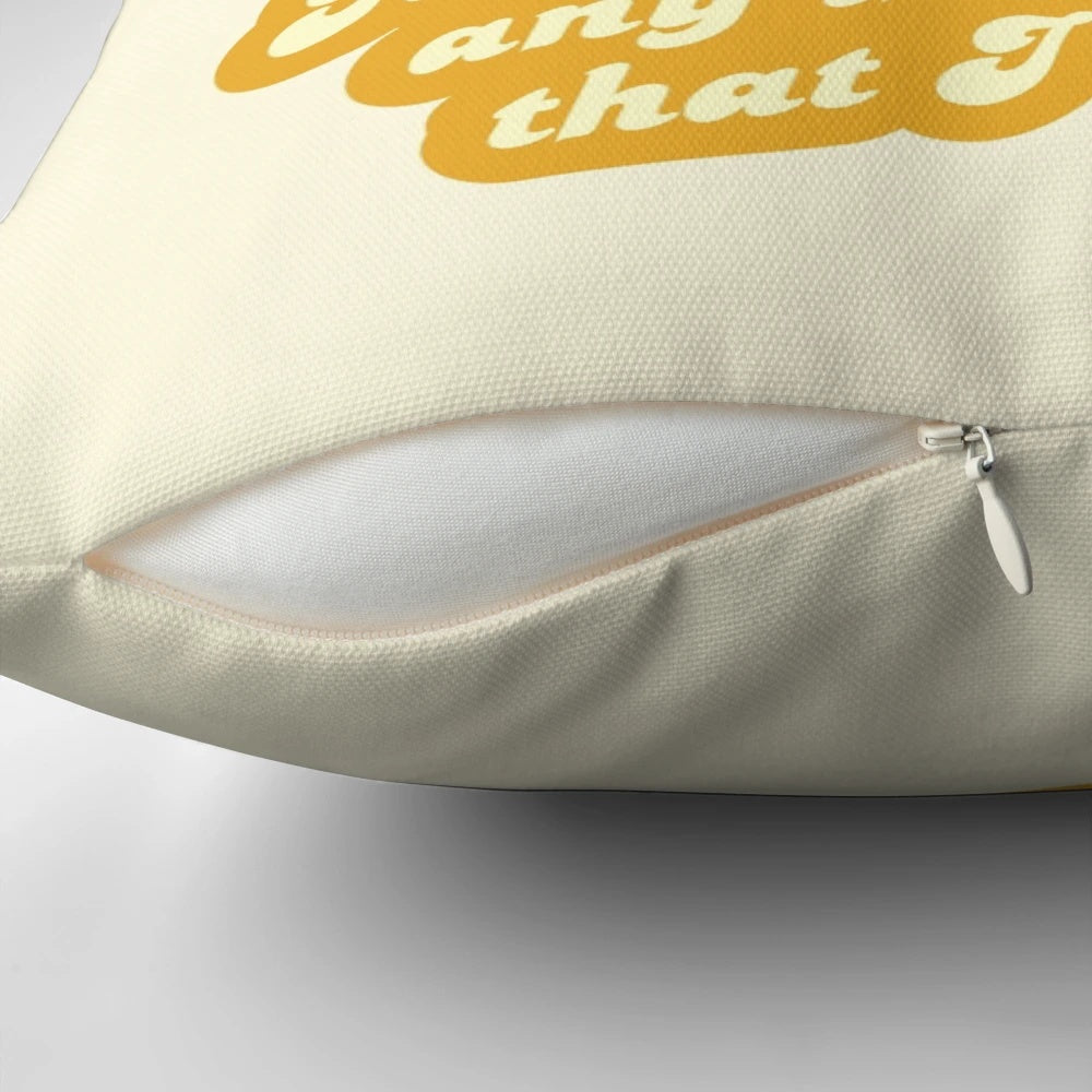 Pillow featuring a quote from the character Sophia Petrillo on The Golden Girls TV show