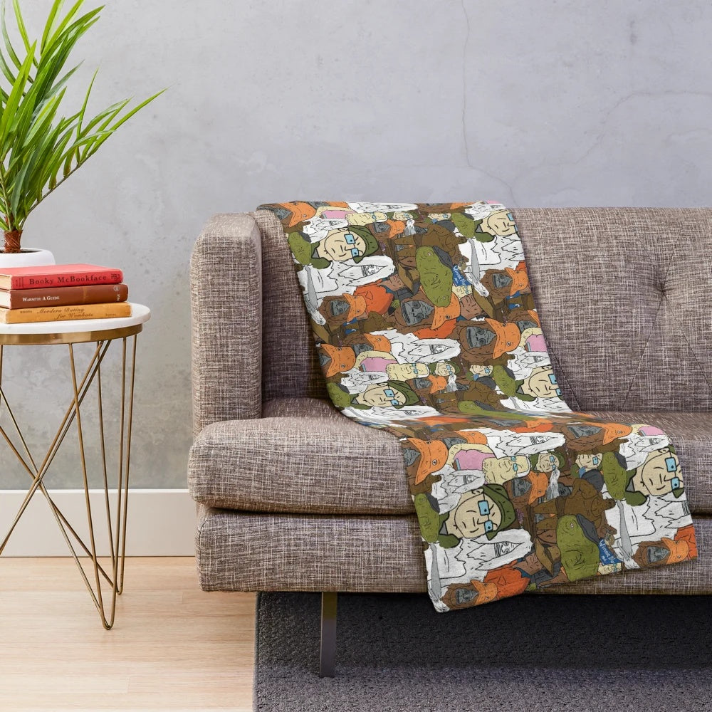 Sassy the Sasquatch inspired plush blanket