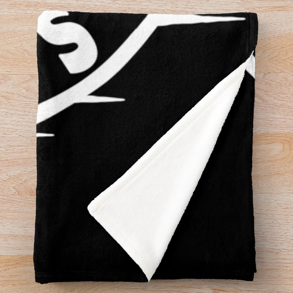 Satanic plush blanket with Baphomet design